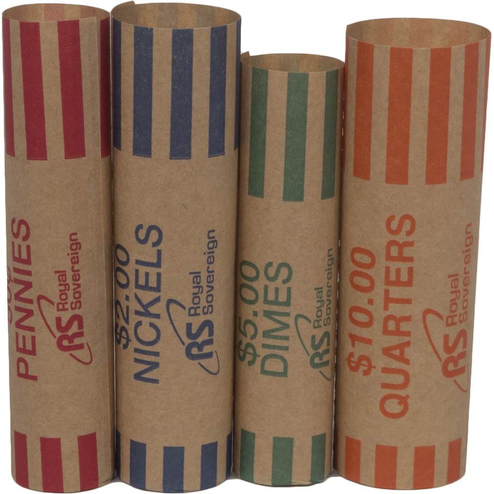 215 Assorted US Paper Coin Wrappers assorted Quarter Dime N P rollers tubes NEW 
