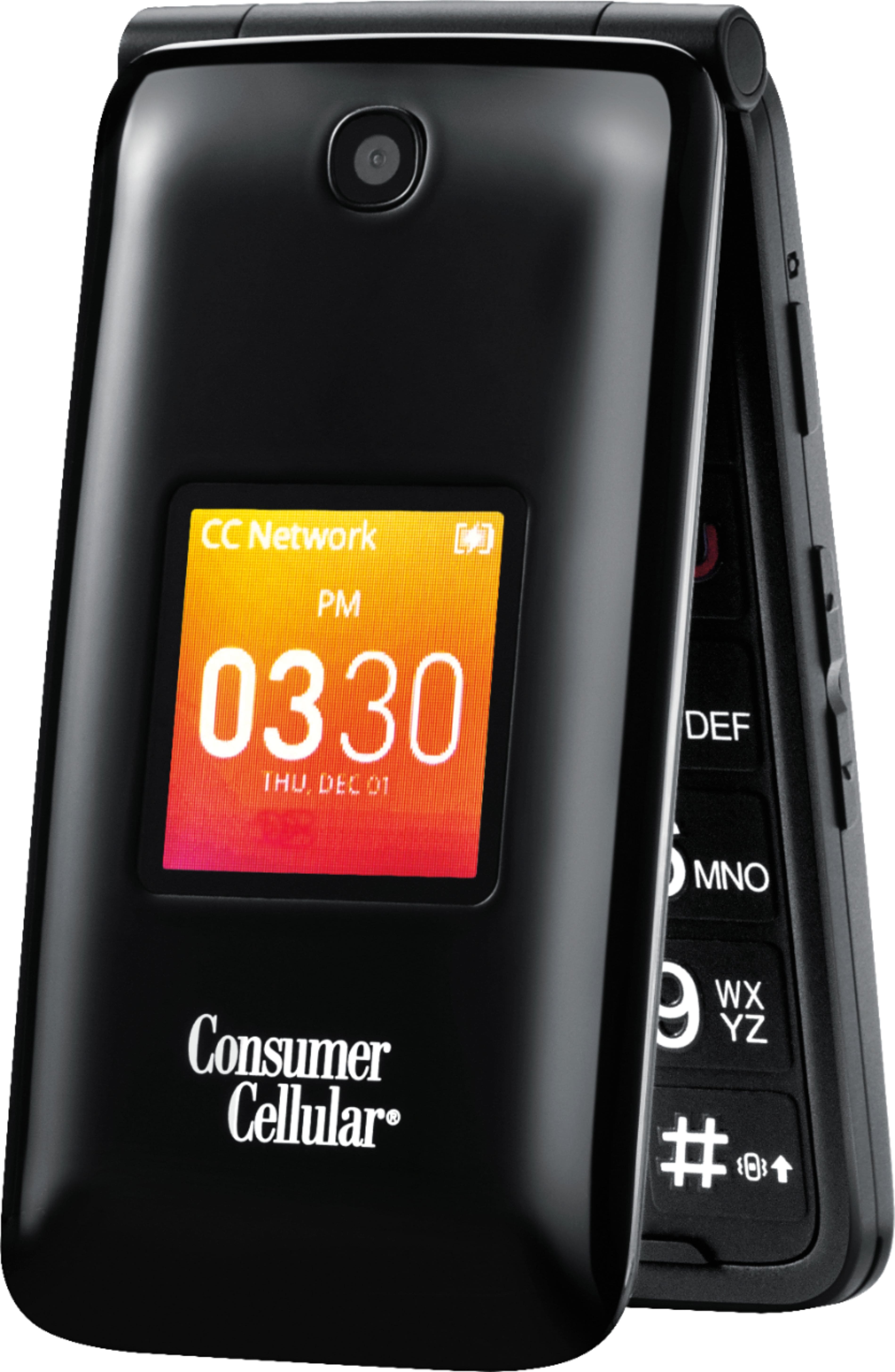 Best Buy: Alcatel Go Flip Cell Phone (consumer Cellular) Go Flip - Black