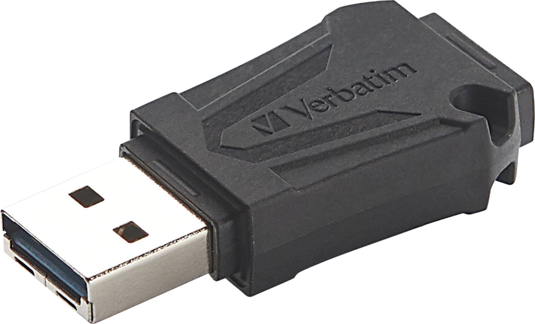 Front. Verbatim - ToughMAX 32GB USB 2.0 Flash Drive - Black.