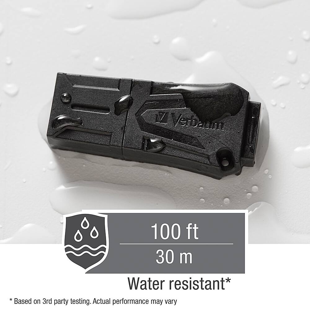 Alt View 14. Verbatim - ToughMAX 32GB USB 2.0 Flash Drive - Black.