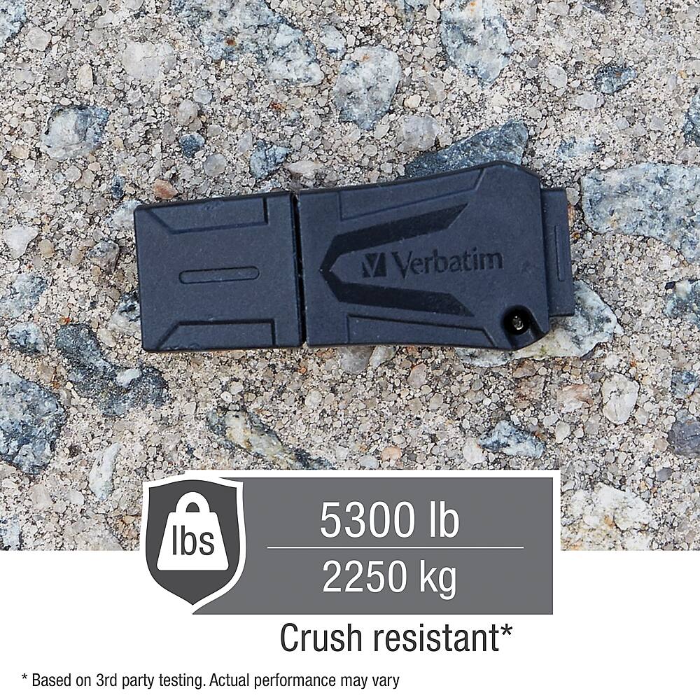 Alt View 15. Verbatim - ToughMAX 32GB USB 2.0 Flash Drive - Black.