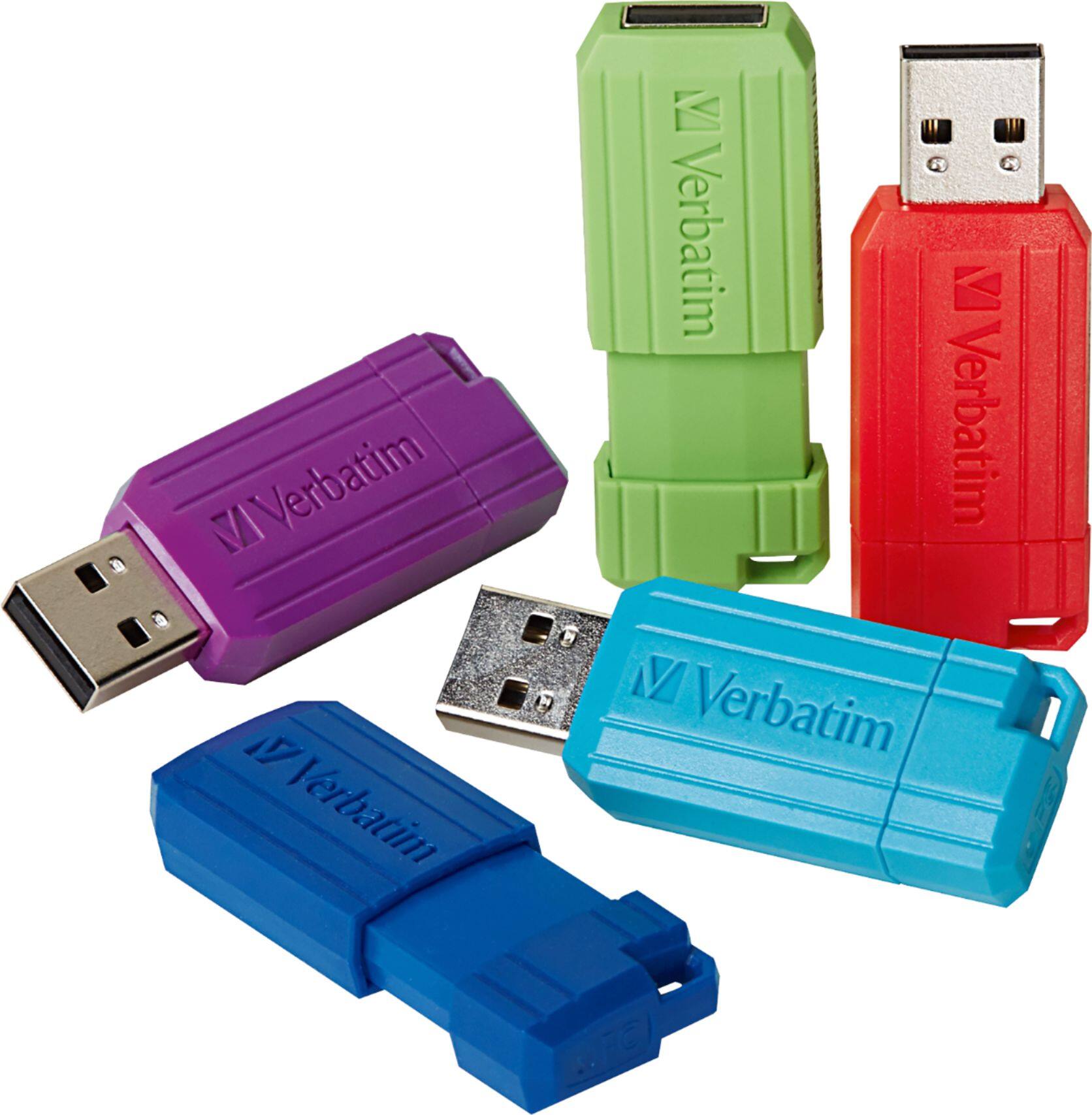 Alt View 11. Verbatim - 16GB USB 2.0 Drives (5-Pack) - Assorted.