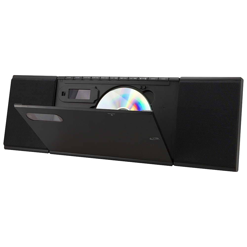Back View: Studebaker - CD-RW/CD-R Boombox with AM/FM Radio - Black