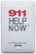 Alt View Zoom 12. 911 Help Now - Emergency Medical Alert Pendant - white.