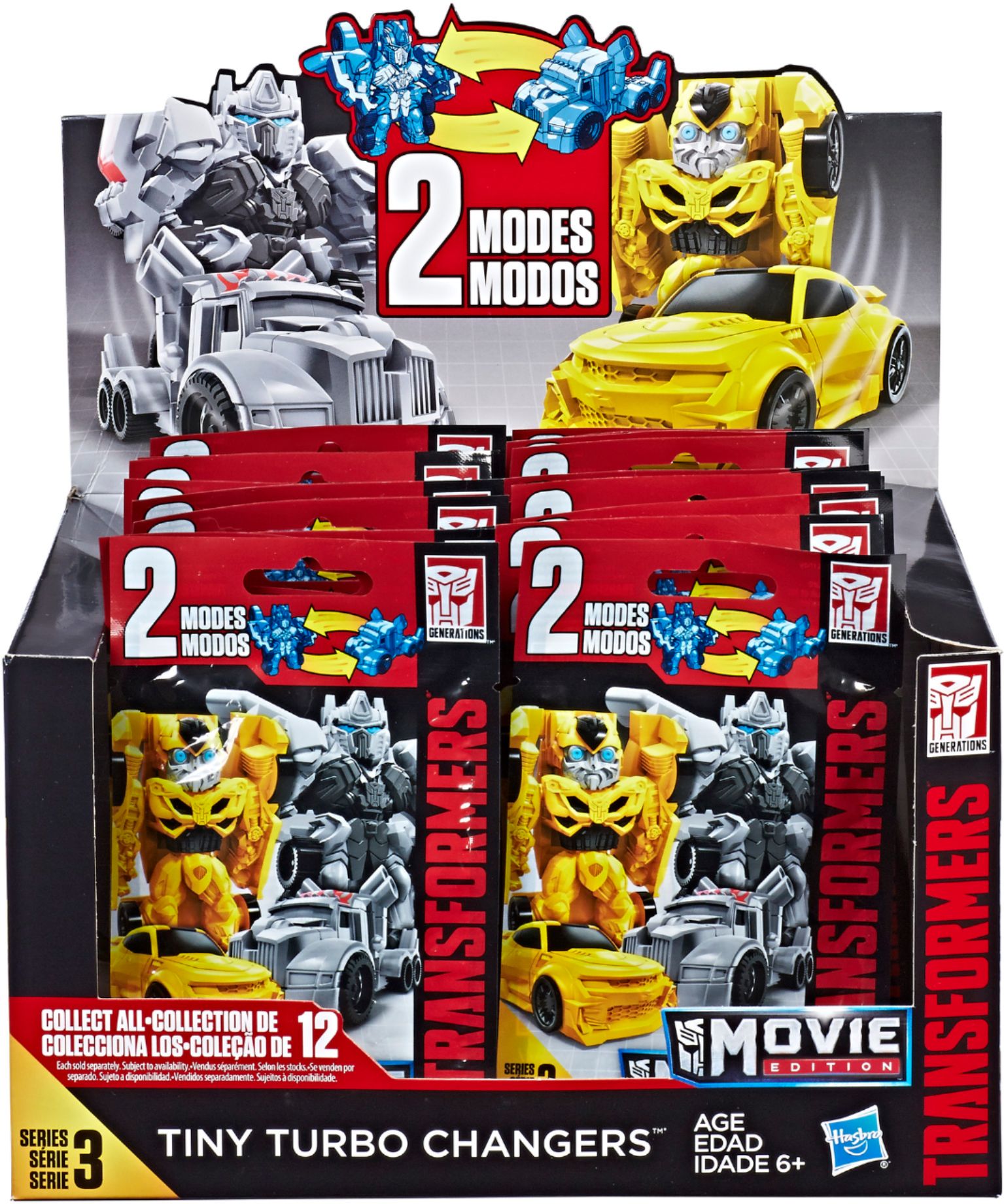 Bumblebee Movie Full Set 12 Blind Pack Transformers Tiny Turbo Changers Series 4 