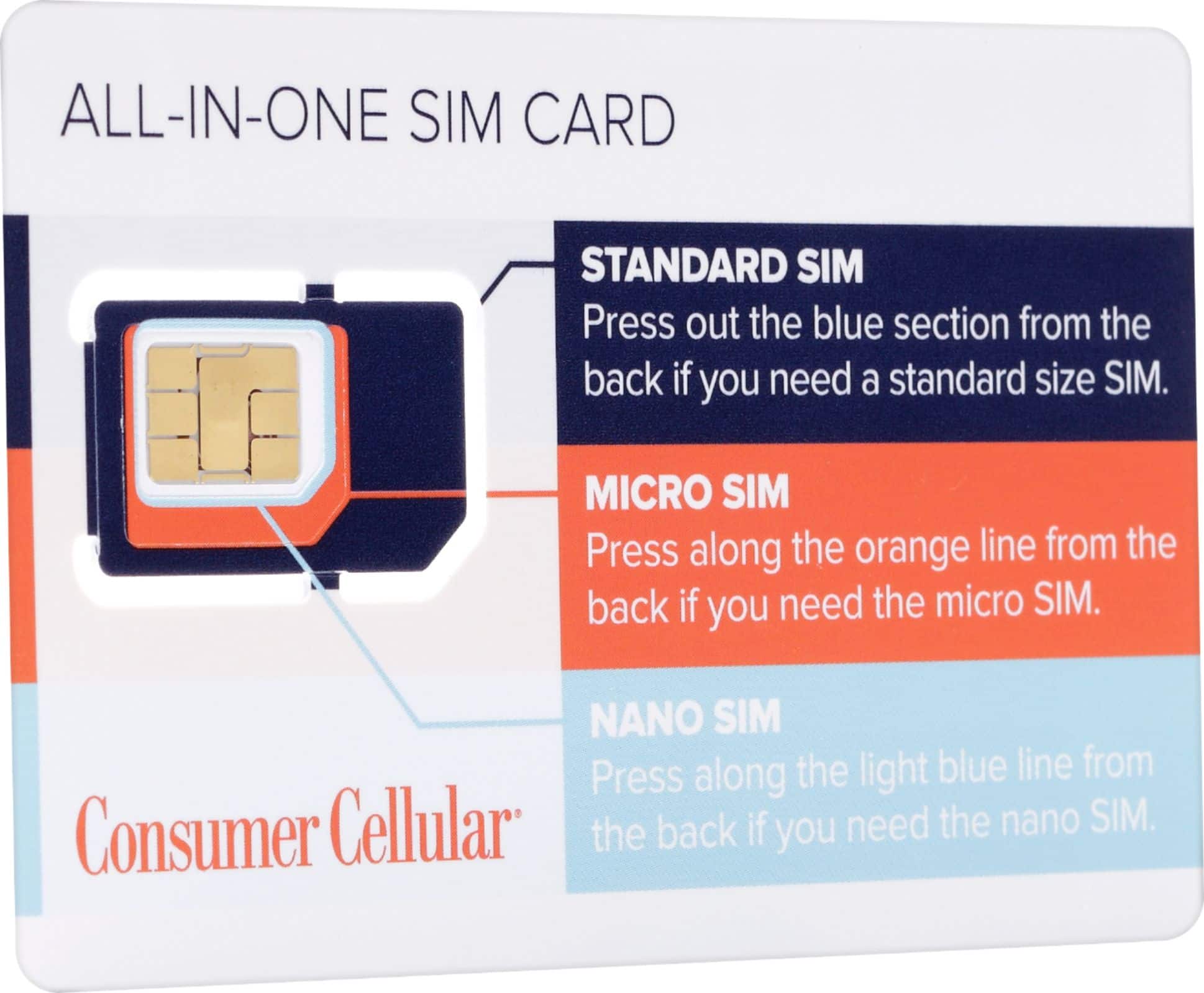 Alt View 12. $10 All-In-One SIM Card – T-Mobile - White.