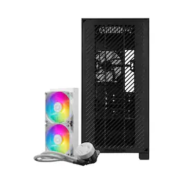 Stealth Cam - Cooler Master Elite 301 Lite PC Case Bundle with MasterLiquid 240L ARGB Cooler - Black