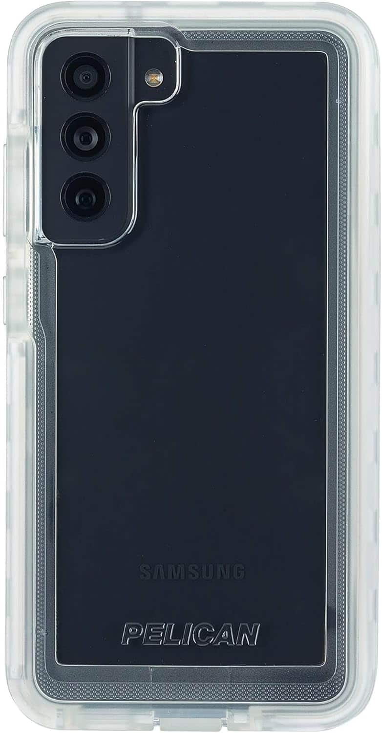 Pelican - Voyager Holster/ Stand Included case - Samsung Galaxy S21 FE 5G - Clear