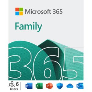 Microsoft - 365 Family (Up to 6 People) (12-Month Subscription) - Activation Required - Windows, Mac OS, Apple iOS, Android [Digital]