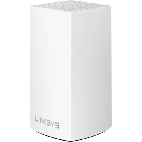 Left View: Linksys - Velop AC1300 Dual-Band Mesh Wi-Fi 5 System - White