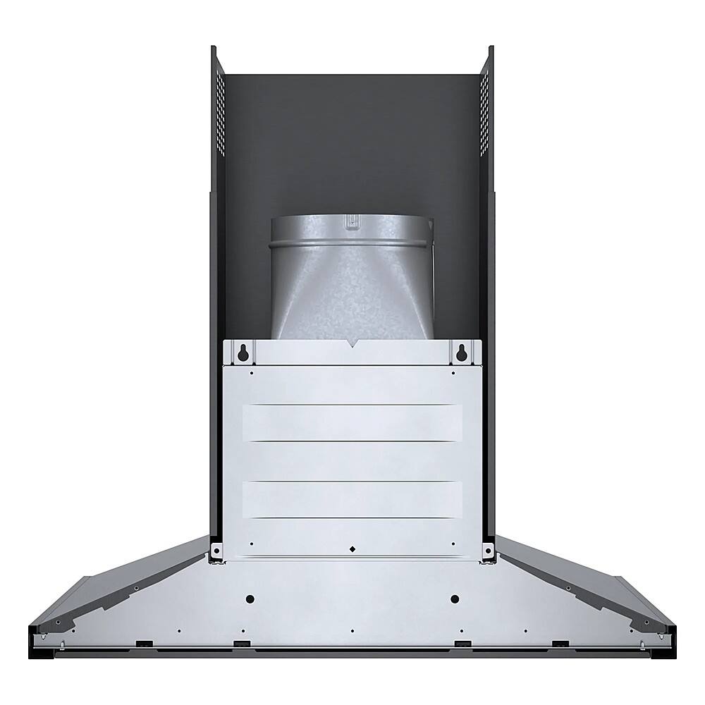Alt View 13. Bosch - 800 Series 30" Convertible Range Hood - Black stainless steel.
