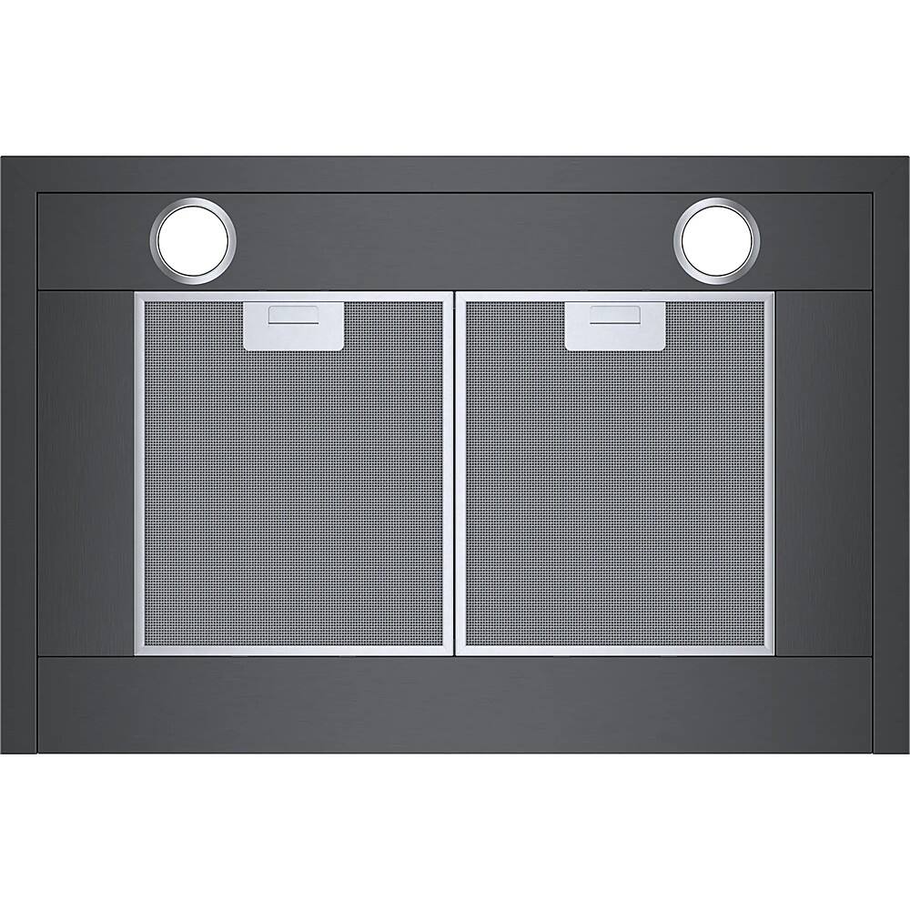 Alt View 15. Bosch - 800 Series 30" Convertible Range Hood - Black stainless steel.