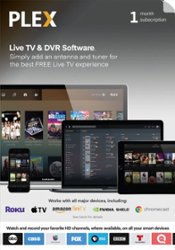 1-Month Plex Live TV and DVR Software Access Subscription [Digital] - Front_Zoom