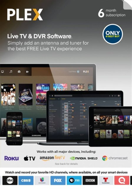 Plex 6 Months Live Tv And Dvr Software Access Subscription Digital