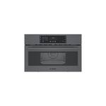 Bosch - 800 Series 1.6 Cu. Ft. Built-In Microwave - Black stainless steel - Front_Standard