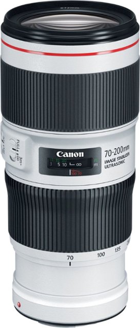 Canon EF 70-200mm f/4.0 L IS II USM Optical Telephoto Zoom Lens for EOS 100  White/Black 2309C002 - Best Buy