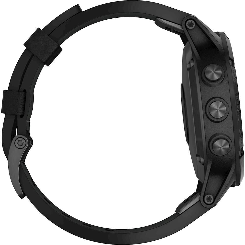 Alt View 11. Garmin - fēnix® 5 Plus Sapphire Smartwatch 47mm Fiber-Reinforced Polymer - Black.