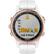 Front. Garmin - fēnix 5S Plus Sapphire Smart Watch - Fiber-Reinforced Polymer - Carrara White/ Rose.
