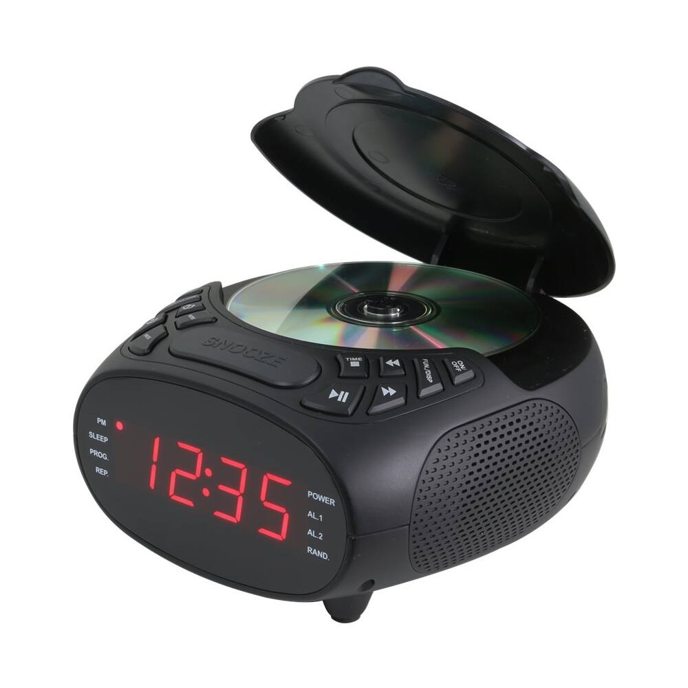 Alt View 12. GPX - Digital FM Clock Radio - Black.