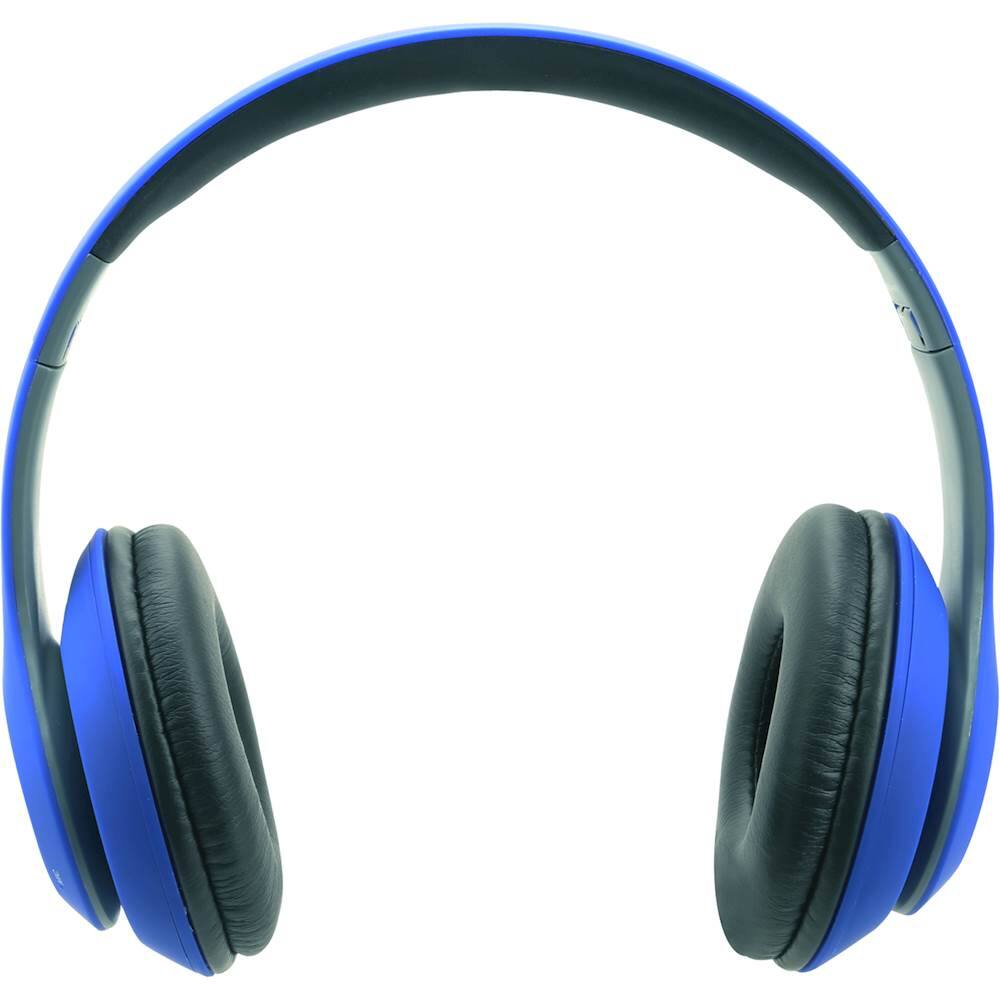 Front. iLive - Wireless On-Ear Headphones - Matte Blue.