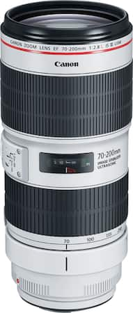 Canon - EF70-200mm F2.8L IS III USM Optical Telephoto Zoom Lens for EOS DSLR Cameras - White