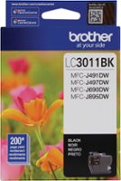 Brother - LC3011BKS Standard-Yield Ink Cartridge - Black - Front_Zoom