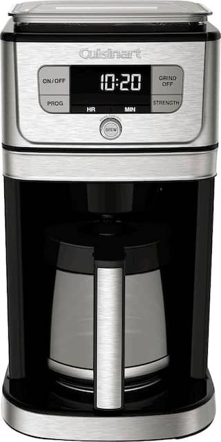 Burr grinder top coffee maker