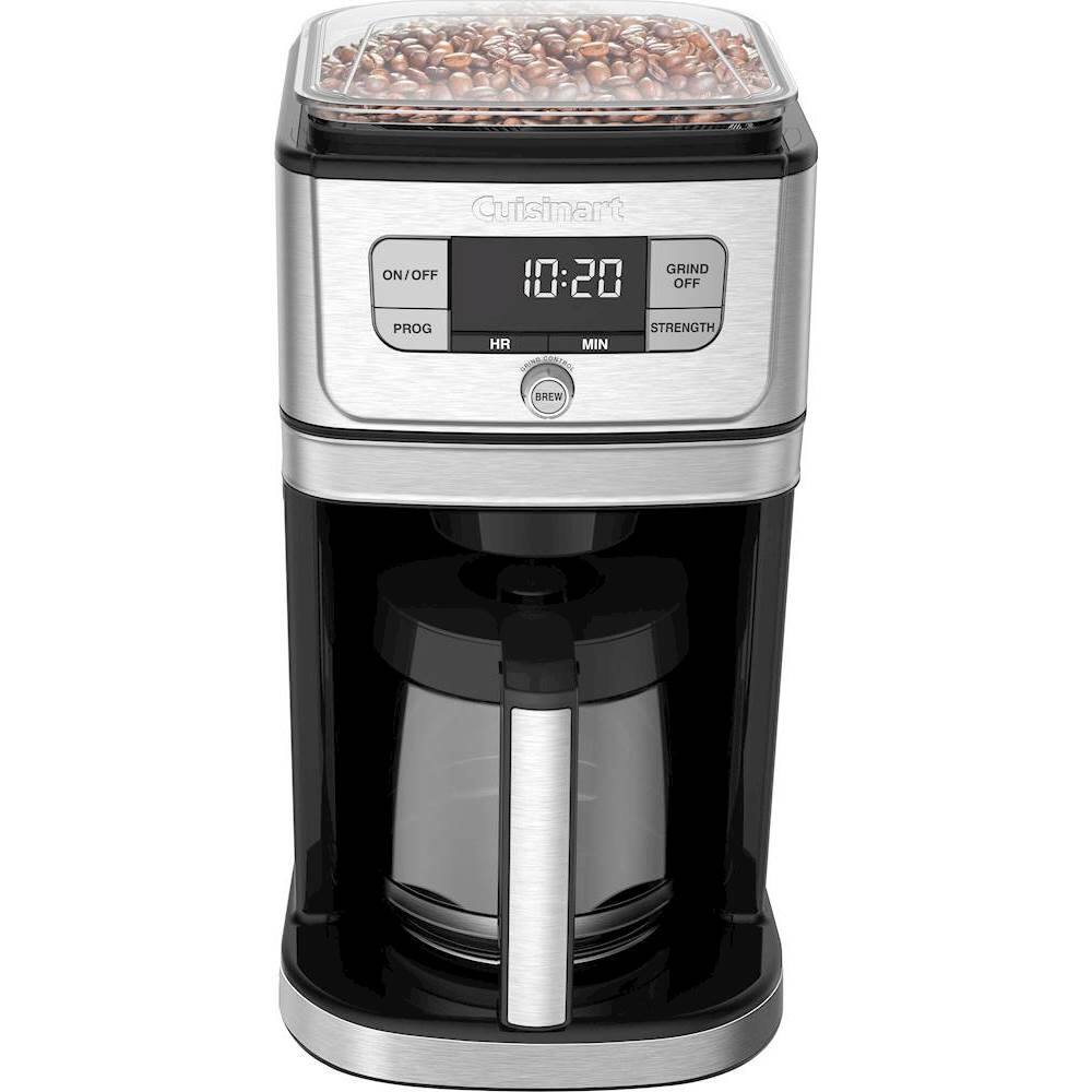 Alt View 13. Cuisinart - Burr Grind & Brew 12-Cup Coffee Maker - Black/Stainless Steel.