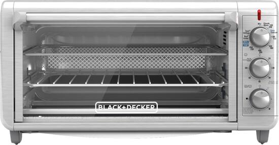 Black Decker Extra Wide Crisp N Bake 8 Slice Air Fry Toaster Oven Stainless Steel To3265xssd Best Buy Black Decker Extra Wide Crisp N Bake 8 Slice Air Fry Toaster Oven Stainless Steel To3265xssd Best Buy