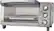 Left. Black+Decker - 4-Slice Toaster Oven - Stainless Steel.