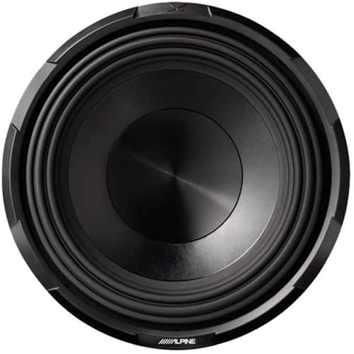 Front. Alpine - X-Series 12" Dual-Voice-Coil 4-Ohm Subwoofer - Black.