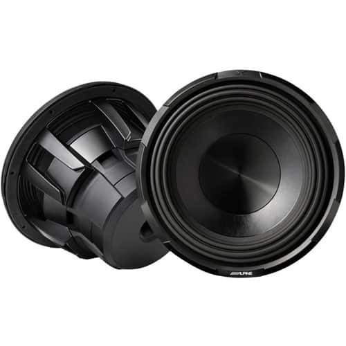 Alt View 11. Alpine - X-Series 12" Dual-Voice-Coil 4-Ohm Subwoofer - Black.