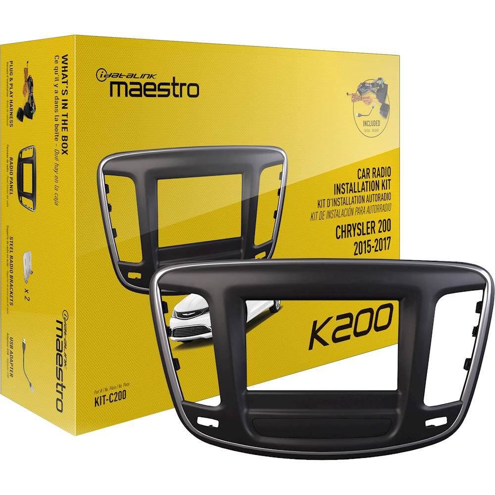 Alt View 11. Maestro - Dash Kit for Select 2015-2017 Chrysler 200 Vehicles - Black.