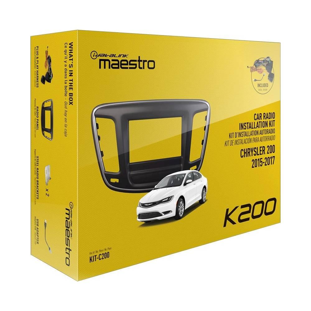 Alt View 12. Maestro - Dash Kit for Select 2015-2017 Chrysler 200 Vehicles - Black.