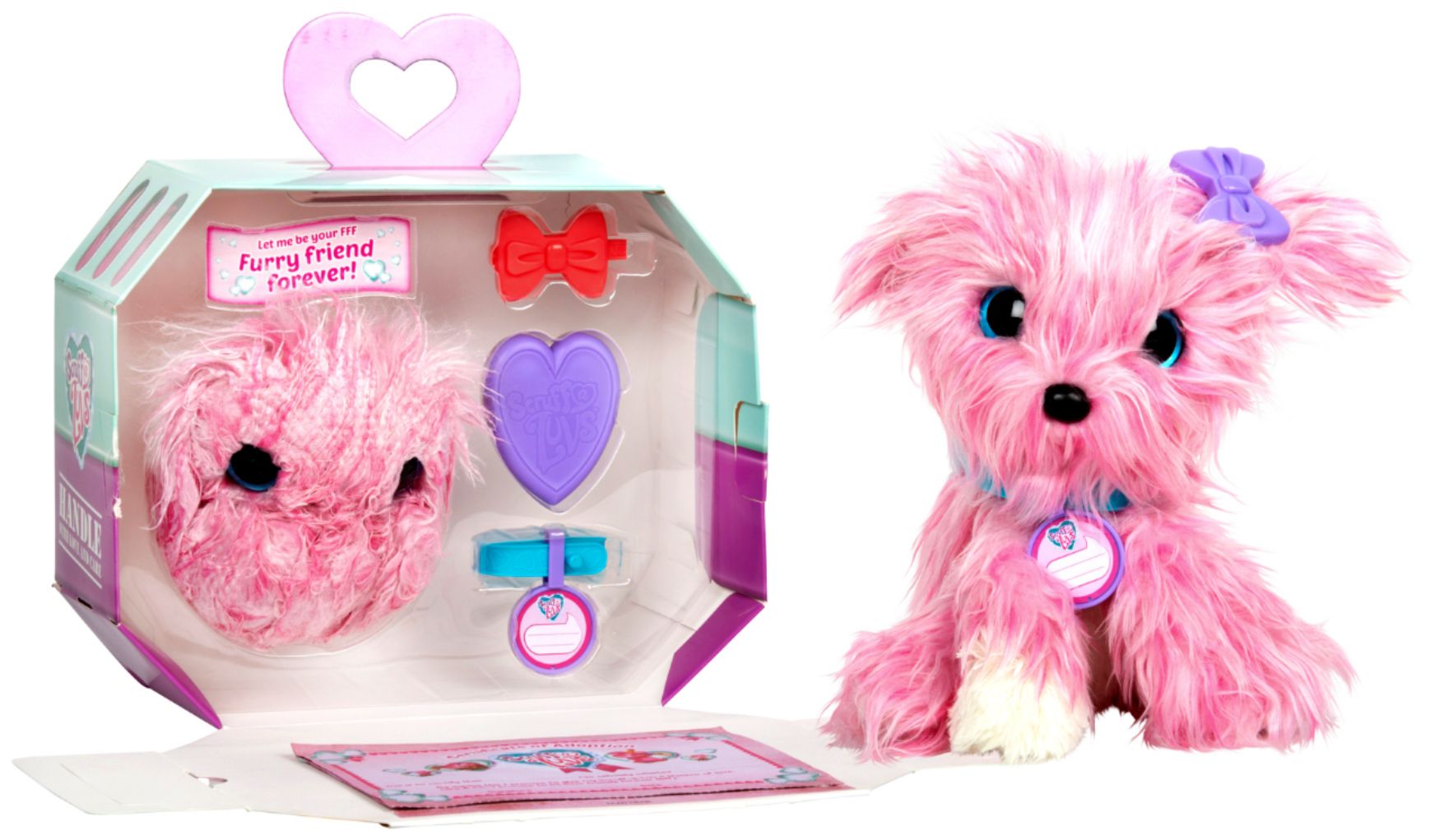 Little Live Scruff-A-Luvs Plush Mystery Rescue Pet  Kids Plush Toy PINK 