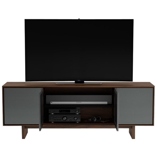 BDI - Octave TV Cabinet for Most Flat-Panel TVs Up to 85" - Toasted Walnut