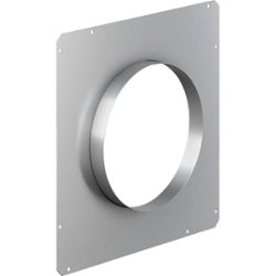 8" Round Front Plate for Select Bosch Range Hood Blowers - Gray - Angle_Zoom