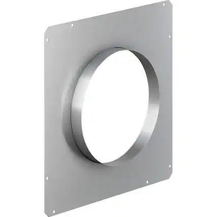Angle. Bosch - 8" Round Front Plate for Select Bosch Range Hood Blowers - Gray.