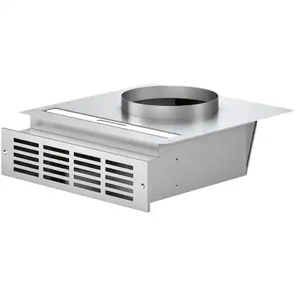 Front. Bosch - Recirculating Kit with Charcoal Filter for Select Bosch Downdraft Hoods - Silver.