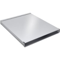 Duct Channel for Select Bosch Downdraft Hoods - Silver - Stainless Steel - Front_Zoom