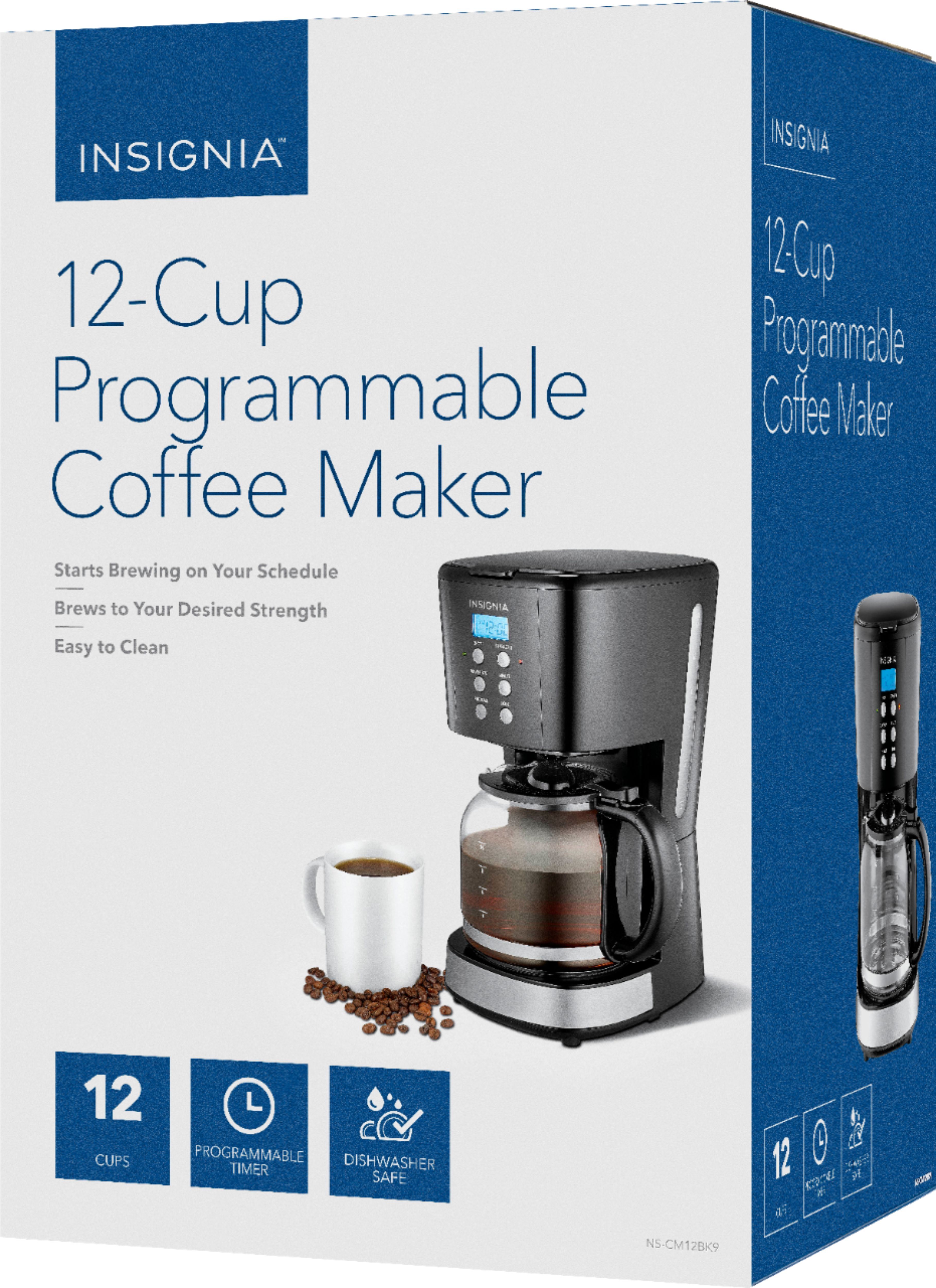 Best Buy: Insignia™ 10-Cup Coffeemaker Blue NS-CM10BL6