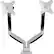Front. Diamond Ergo - Pro Series Interactive Dual Monitor Desk Mount - Black/Silver.