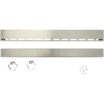 Front. Fisher & Paykel - Kick Plate for Ranges - Silver.
