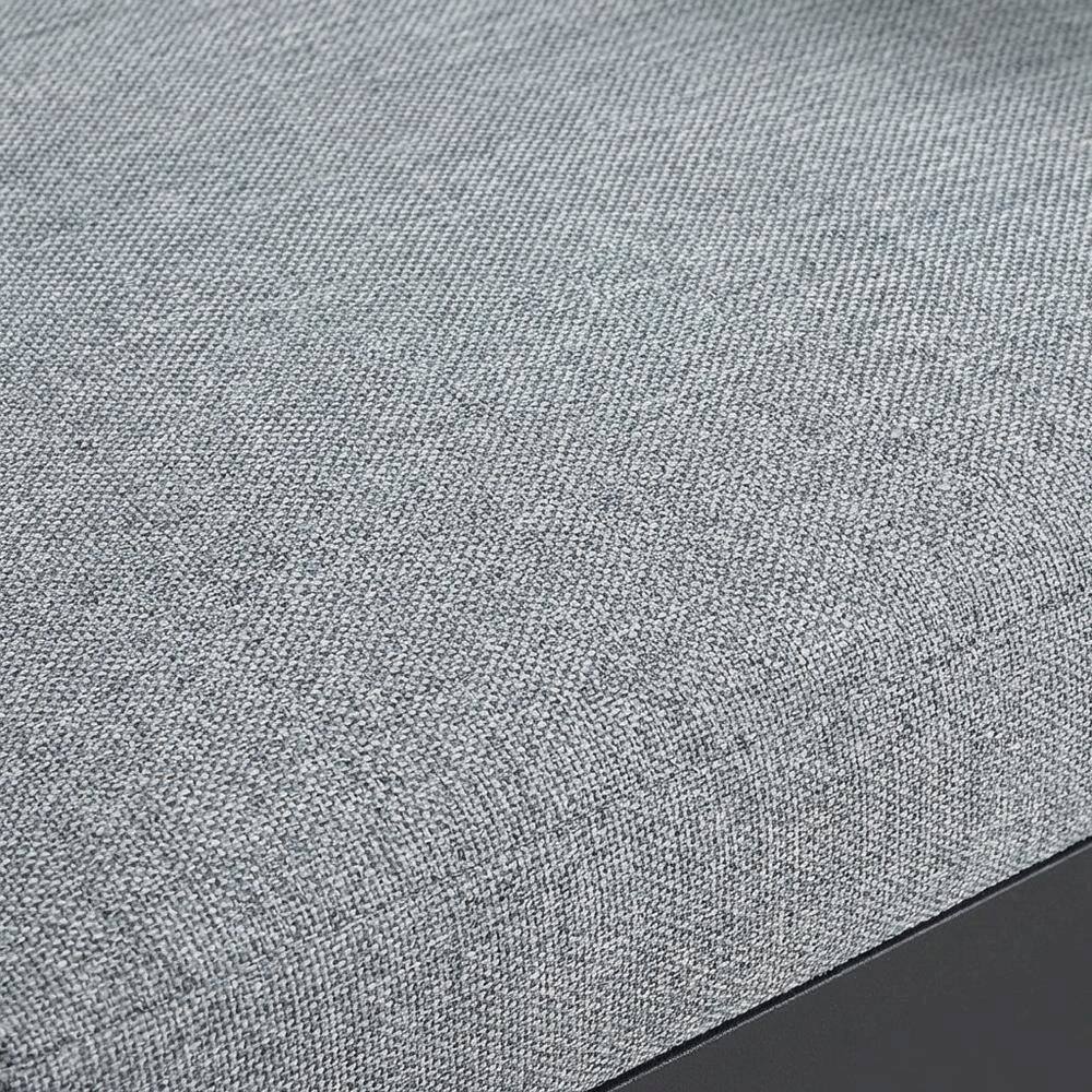 Alt View 1. Outdoor Escape - Aluminum Outdoor Dining Chair With Cushioned Seat And Elegant Design - Gray.