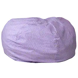 Alamont Home - Oversized Bean Bag Chair for Kids and Adults - Lavender Dot