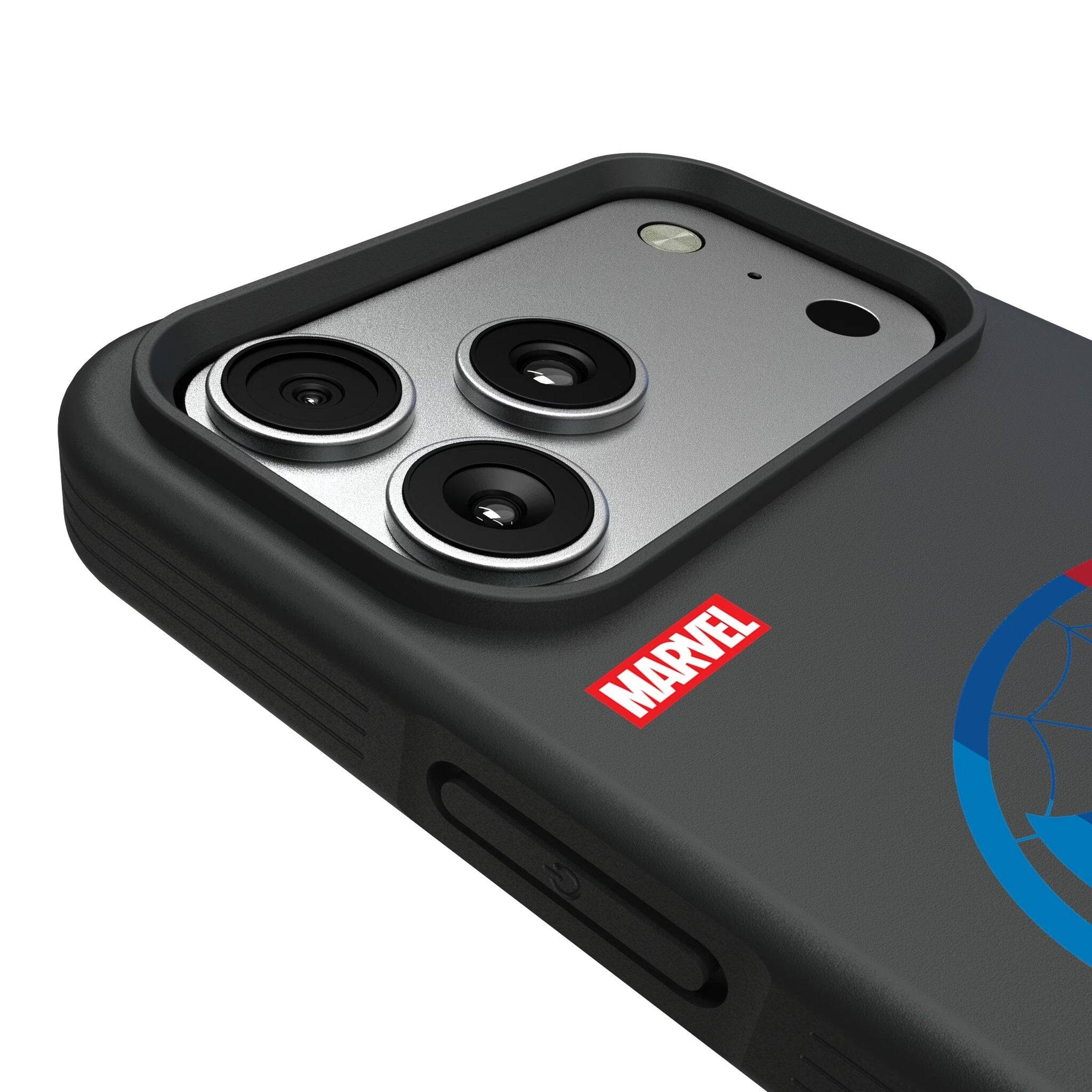 Left. Keyscaper - Marvel Sigil Bump Phone Case - Apple iPhone 17 Pro Max - Spider-Man.
