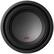 Front. Alpine - R-Series 10" Single-Voice-Coil 2+2-Ohm Subwoofer - Black.