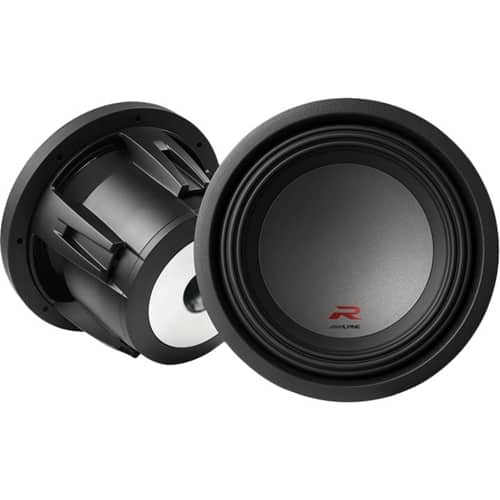 Best Buy: Alpine R-Series 10" Single-Voice-Coil 2+2-Ohm Subwoofer Black ...