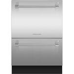 Fisher & Paykel - 24" Front Control Built-In Dishwasher - Stainless steel - Front_Standard