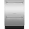 Fisher & Paykel - 24" Front Control Built-In Dishwasher - Stainless Steel